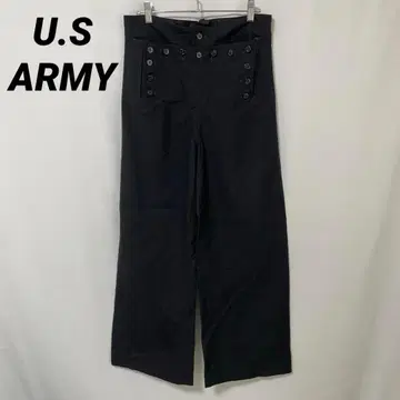 B-1368 미군 실물 DSCP 세일러 팬츠 33R 블랙 밀리터리.