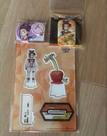 포켓몬 마스터즈EX 캔 배지 아크릴 스탠드 스구리&카미츠오로치