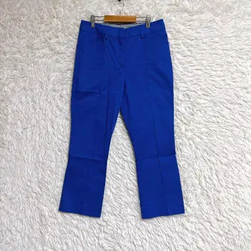 [ SPORTMAX CODE ] 크롭 팬츠 (38) 센터 프레스 파랑