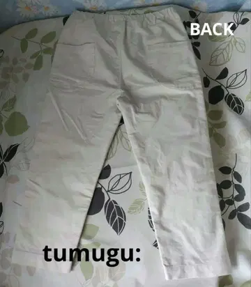 tumugu: 츠무구 빅 포켓 9부 팬츠 아이보리 일본제