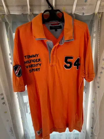 새상품급 Tommy Hilfiger 피케 셔츠 오렌지