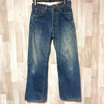 복각 Lee cowboy 센터 빨간색 택 데님 신치 벨트 셀비지