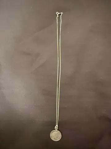 실버 925 코인 목걸이 빈티지풍 펜던트 남성용 여성용