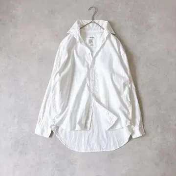 프레임워크 오버 사이즈 셔츠 화이트 코튼 긴팔 루즈핏