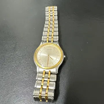 CREDOR 쿼츠 손목시계 실버/골드