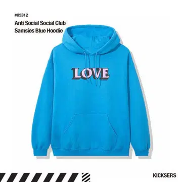 Anti SocialSocial Club SamsiesBlueHoodie