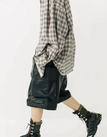 CLESSTE 레더 시티 밀리터리 하프 팬츠