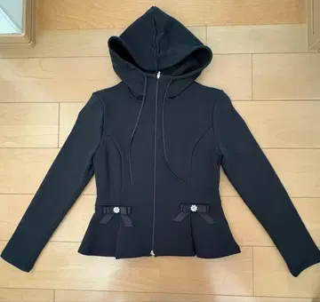 M'S GRACY 블랙 후드 부착 자켓 38