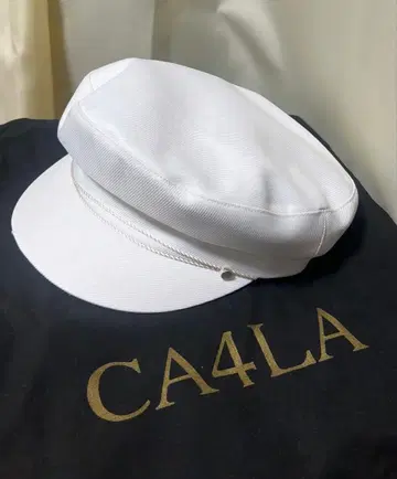 CA4LA 화이트 헌팅 캡 카시라