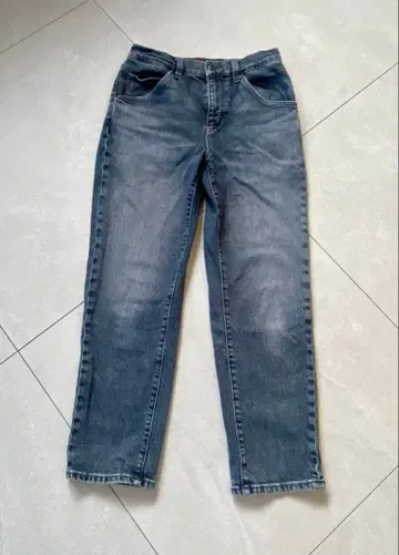 콩트와르 데코토니에 그레이 슬라우치 청바지 M