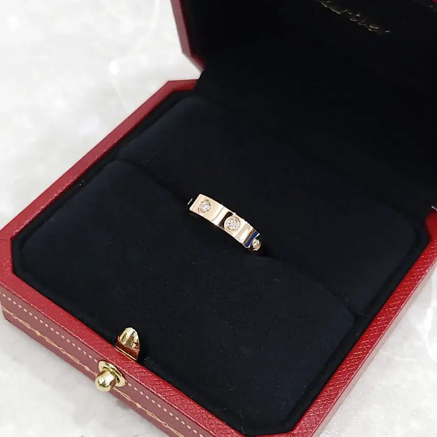 까르띠에 다이아 8P 러브밴드 링 스몰 4mm 47호 사진 5