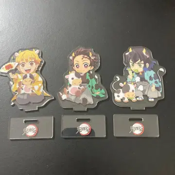 귀멸의 칼날 소띠 탄지로 이노스케 젠이츠 아크릴 스탠드 미니 캐릭터