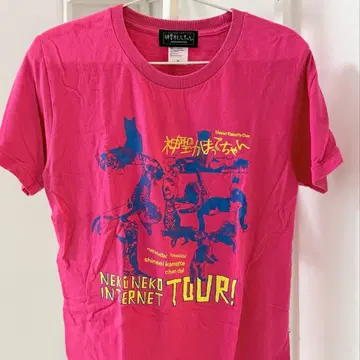 신세이캄마테찬 T셔츠 고양이 고양이 인터넷 투어 M사이즈