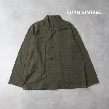 EURO VINTAGE / 새상품급 오픈 카라 셔츠 자켓 프리즈너 M-L