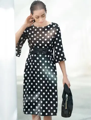 M'S GRACY 폴카 도트 원피스 40