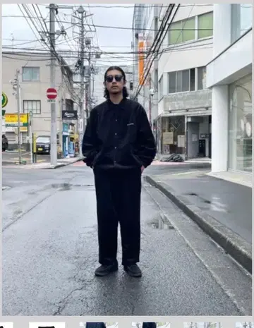 COOTIE/CORDUROY 2 TUCK EASY PANTS/BLACK