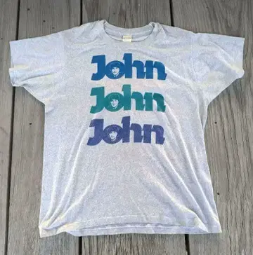 레어 80s 존 레논 땀염색 티셔츠 XL