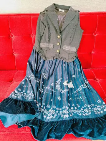 겨울왕국 슬리브리스 원피스 퍼 없음