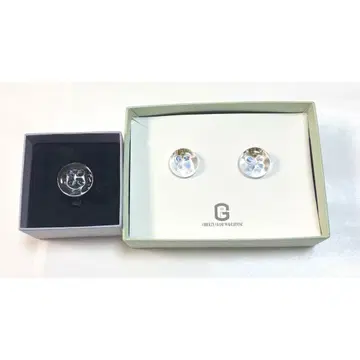 지브리 파크 하리오 벼랑 위의 포뇨 유리 귀걸이 유리 반지 세트