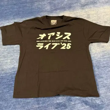 오아시스 라이브'25 티셔츠 일본 한정판 XL 사이즈