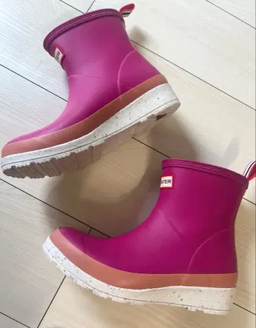 헌터 숏 레인부츠 23cm