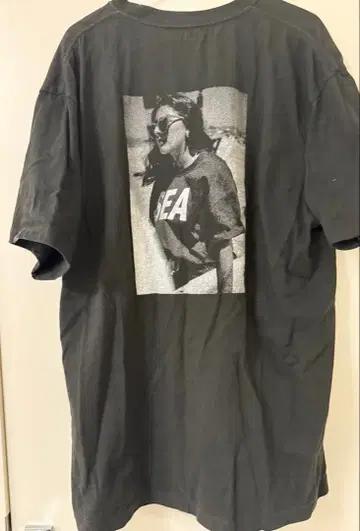 WIND AND SEA 블랙 T셔츠 걸즈 포토 사이즈 XL