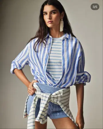 폴로 랄프로렌 스트라이프 린넨 셔츠