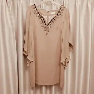 그레이스 콘티넨탈 비쥬 원피스 결혼식 하객용 드레스