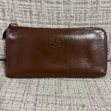 일비종떼 브라운 퍼플 l자 장지갑