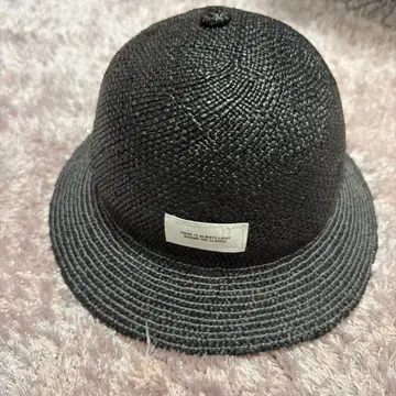 CA4LA 블랙 밀짚모자 모자 카시라
