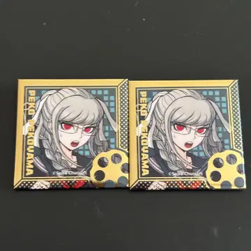 단간론파 15주년 기념전 스퀘어 캔뱃지 희로애락 겐코야마 페코