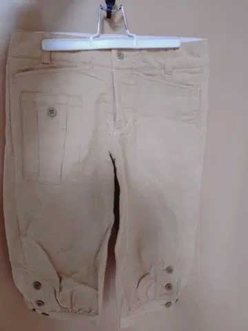 BEAMSBOY 베이지 크롭 팬츠 0호