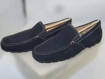 5 미사용품 Geox 남성용 스웨이드 로퍼 U MONET 27.5cm