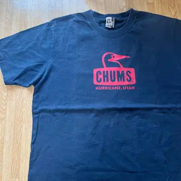 CHUMS 로고T셔츠 참스 펭귄 아웃도어 캠핑