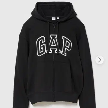 GAP 릴랙스 핏 GAP 로고 집업 후드티