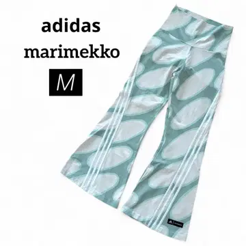 새상품급 아디다스 마리메꼬 하이웨스트 레깅스 M 블루 화이트