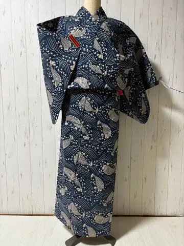 여름 아이템 잉어 패턴 면 코우바이 m4468