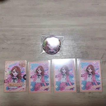 프로세카 멜로파로 하나사토 미노리 레어 폴라로이드와 캔 배지 세트