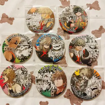 나의 히어로 아카데미아 [바쿠고 카츠키] 컬렉션 캔뱃지 HEROES 8개