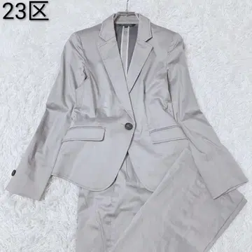 23KU 팬츠 수트 셋업 면 32/30 로고 고급 그레이