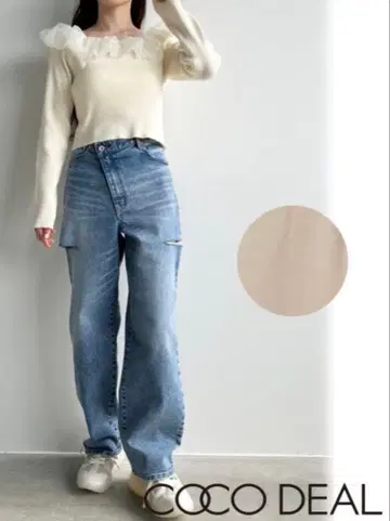 [COCODEAL] 리메이크 허리 컷오프 데님/사이즈 1