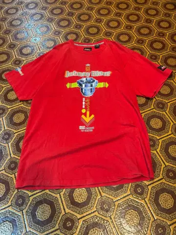 Y2K Johnny Blaze 티셔츠 빨간색 XXL