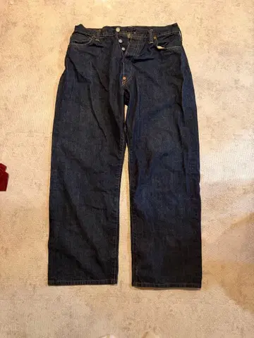 다크 블루 스트레이트 데님 일본제