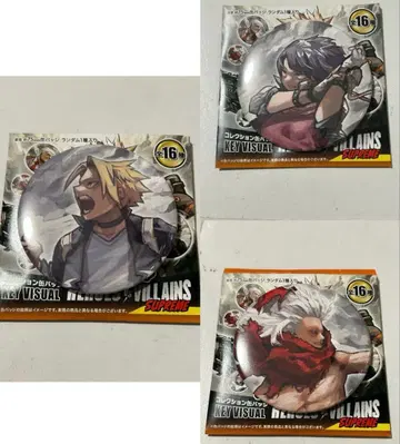 히로아카 원화전 캔뱃지 시가라키 토무라 & 카미나리 덴키 & 지로 쿄카