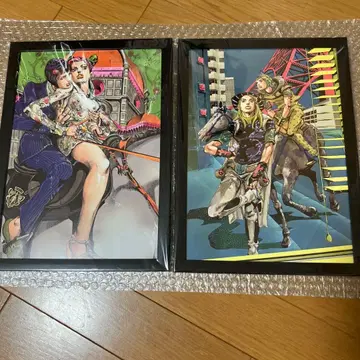 죠죠의 기묘한 모험 액자 포함 포스터 부챠라티 죠린 도쿄 타워 2장 세트