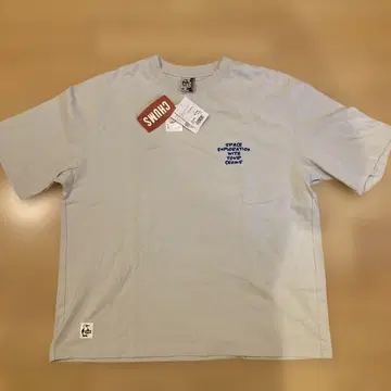 [ 미사용 ] CHUMS 그레이 T셔츠 자수 있음