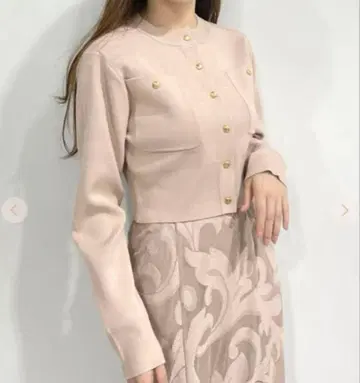 코코딜 컴팩트 포켓 니트 가디건 핑크 cocodeal