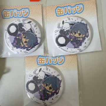 [ 3점 모음 ] 슈 x 포차코 캔뱃지 이나즈마 일레븐 GO x 산리오