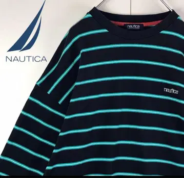 노티카 네이비 보더 트레이닝복 L