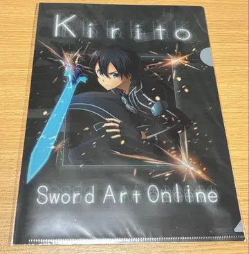 SAO cafe 소드 아트 온라인 키리토 클리어 파일 1점 새상품